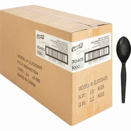 Genuine Joe SPOON, HWPS, BLACK, 1000 GJO30405